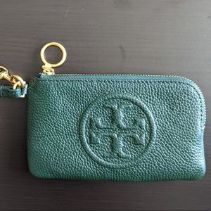 Tory Burch Perry Bombe Top-Zip Card Case